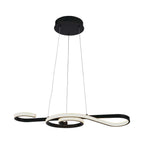 Dekoracyjna Lampa Wisząca LED / Barwa: 3000K / Obudowa: Czarna