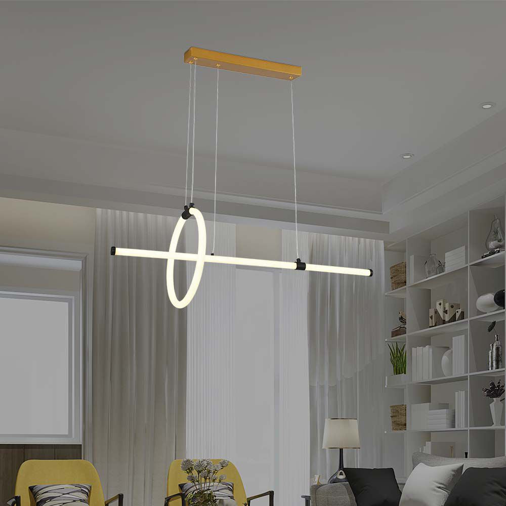 Dekoracyjna Lampa Wisząca LED / Barwa: 3000K / Obudowa: Czarna