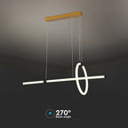 Dekoracyjna Lampa Wisząca LED / Barwa: 3000K / Obudowa: Czarna