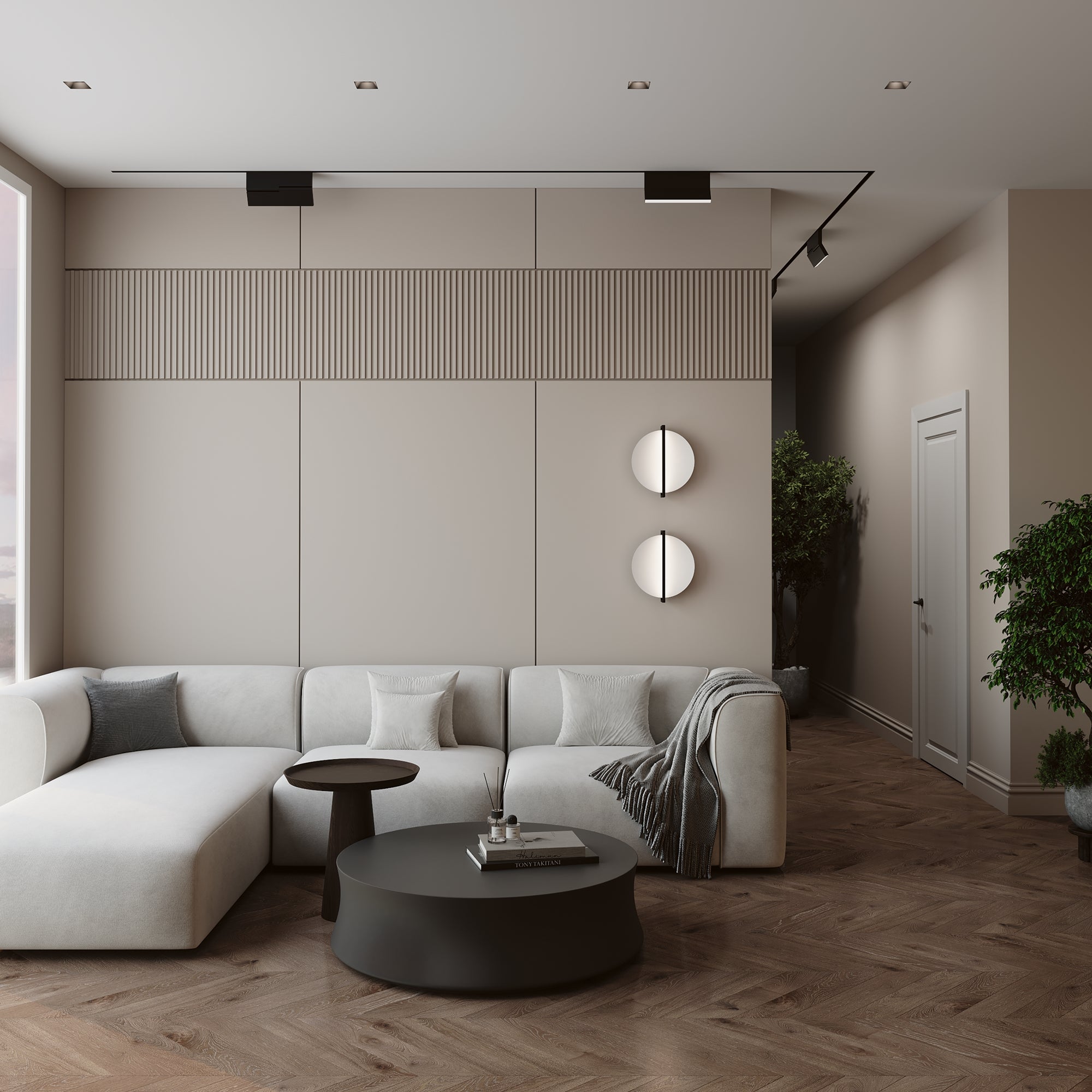 Maytoni Kinkiet Mira - Aluminium - Czarny MOD279WL-L14B3K