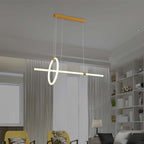 Dekoracyjna Lampa Wisząca LED / Barwa: 3000K / Obudowa: Złota