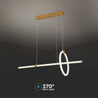 Dekoracyjna Lampa Wisząca LED / Barwa: 3000K / Obudowa: Złota