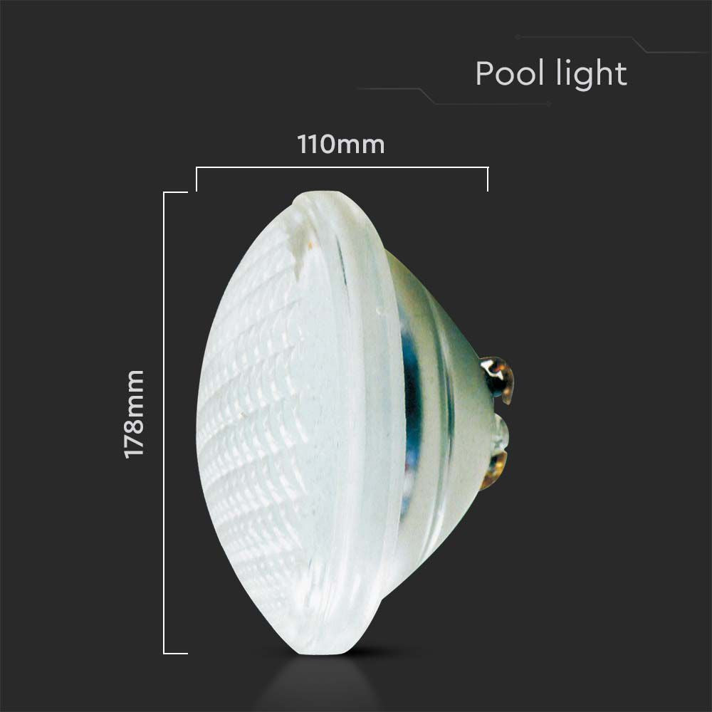 18W Żarówka LED PAR56 / Basenowa / Barwa: 6500K