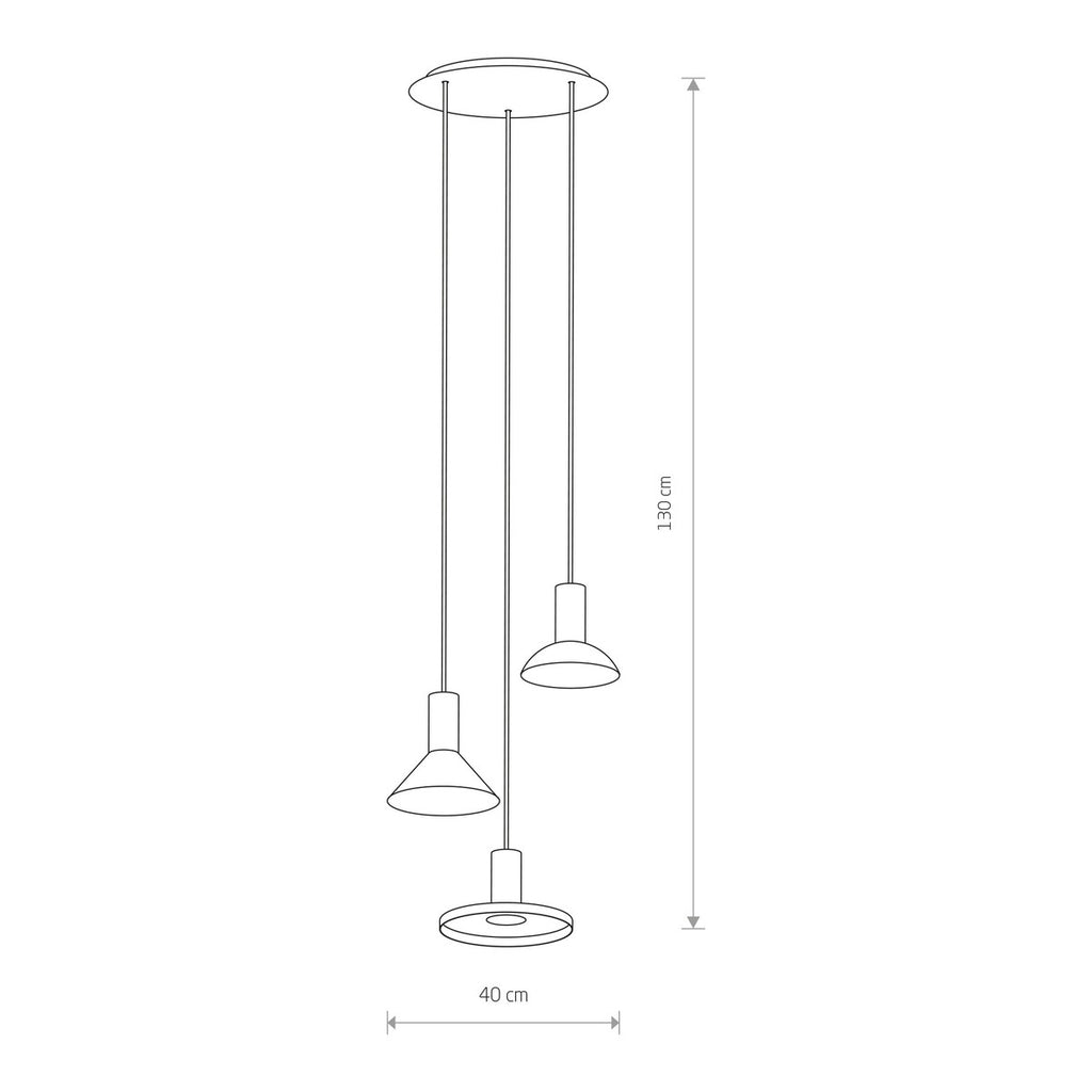 Nowodvorski Lampa wisząca HERMANOS 10W only LED 50/60Hz - Stal lakierowana - Czarny III 8030