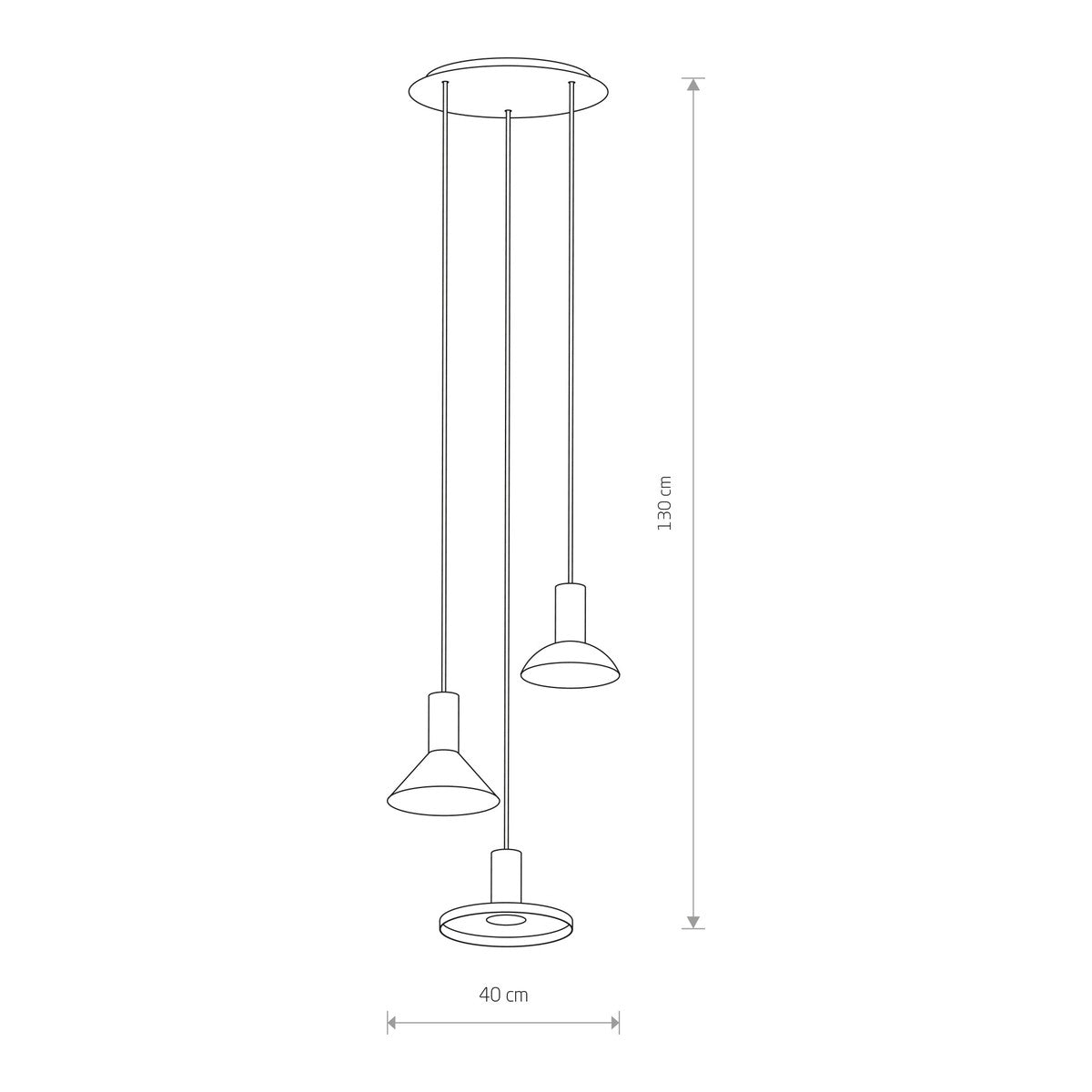 Nowodvorski Lampa wisząca HERMANOS 10W only LED 50/60Hz - Stal lakierowana - Czarny III 8030