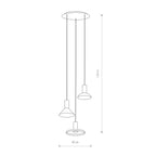 Nowodvorski Lampa wisząca HERMANOS 10W only LED 50/60Hz - Stal lakierowana - Biały I 8031