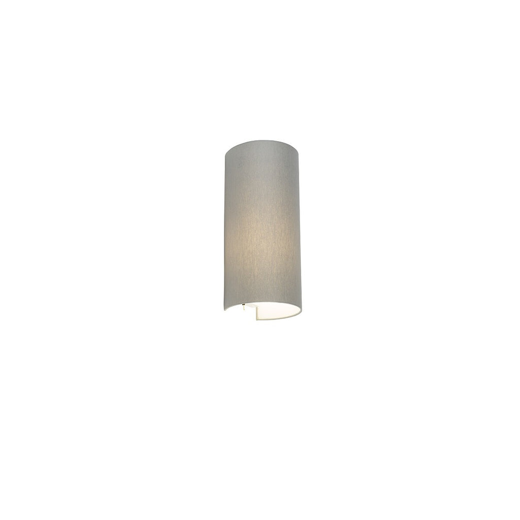 Nowodvorski Kinkiet z włącznikiem VELERO 10W only LED 50/60Hz - Tkanina - Szary 8043