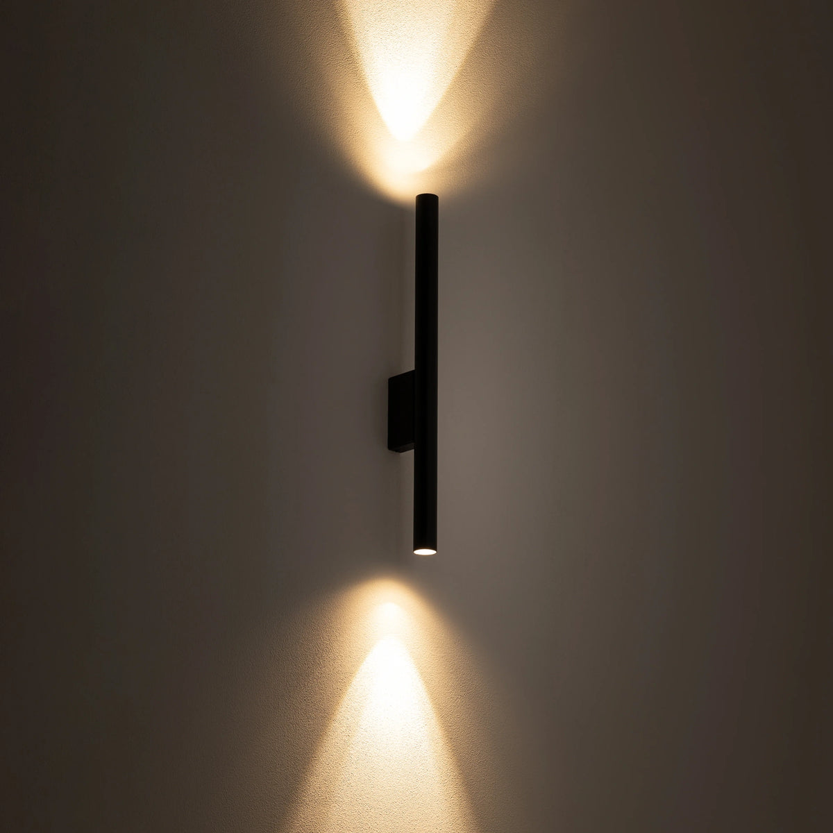 Nowodvorski Kinkiet LASER WALL 10W only LED 50/60Hz - Stal lakierowana - Czarny 8047 - lampa włączona