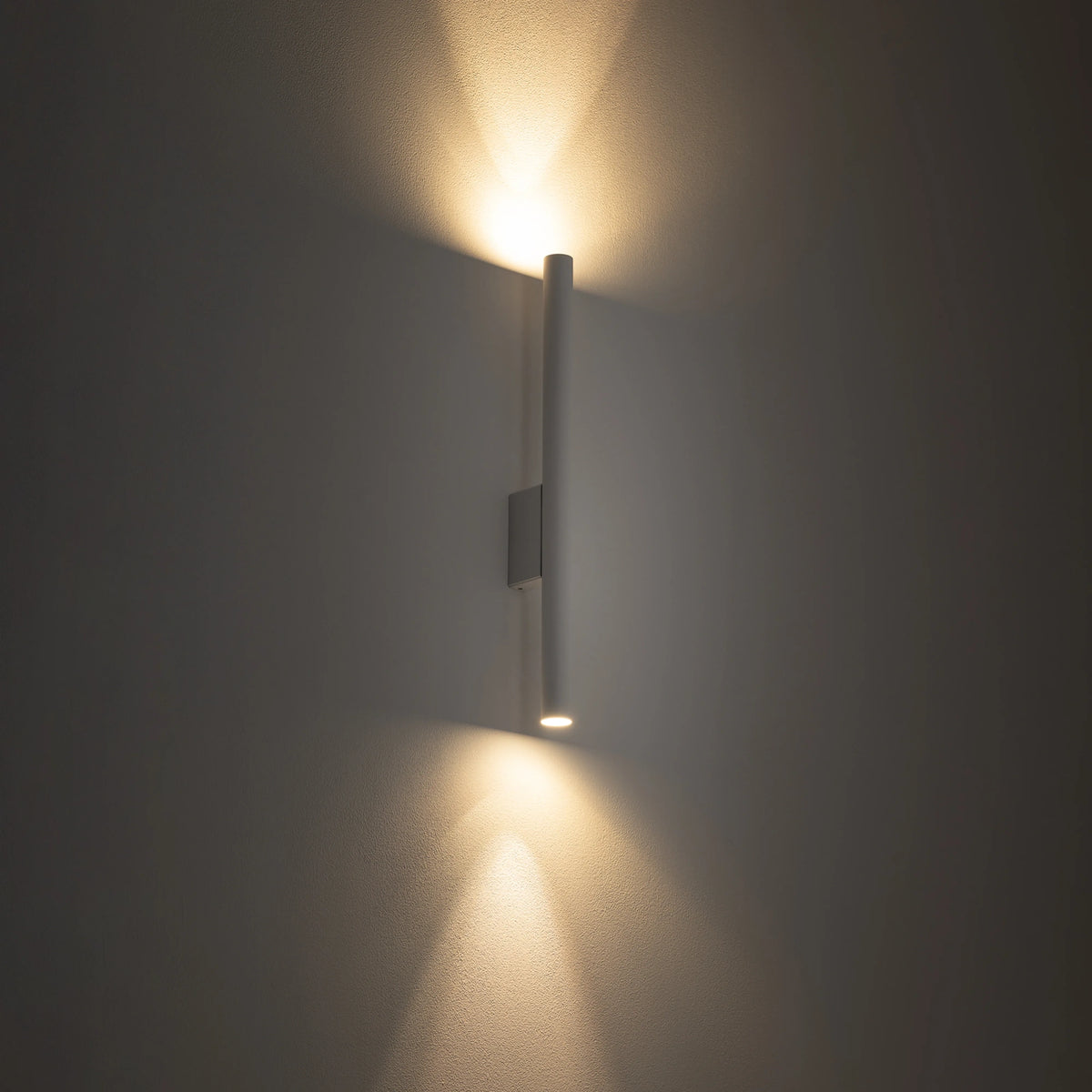Nowodvorski Kinkiet LASER WALL 10W only LED 50/60Hz - Stal lakierowana - Biały 8048 - lampa włączona