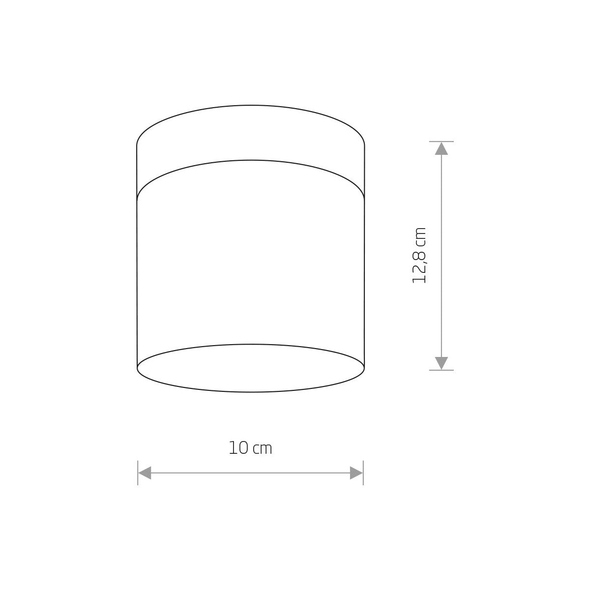 Nowodvorski Lampa przysufitowa CAYO 10W only LED 50/60Hz - Szkło - Biały I 8055