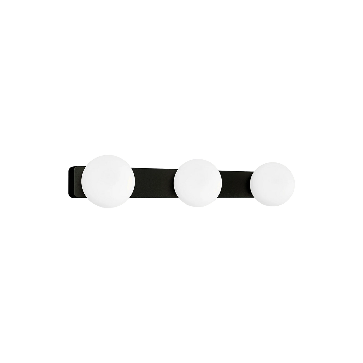 Nowodvorski Kinkiet BRAZOS 3x10W only LED 50/60Hz - Szkło - Biel, Czerń 8056