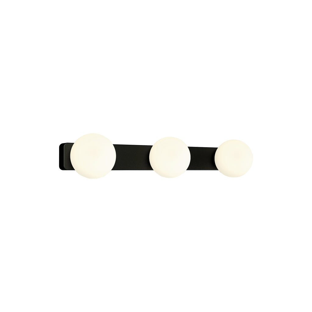 Nowodvorski Kinkiet BRAZOS 3x10W only LED 50/60Hz - Szkło - Biel, Czerń
