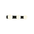 Nowodvorski Kinkiet BRAZOS 3x10W only LED 50/60Hz - Szkło - Biel, Czerń 8056