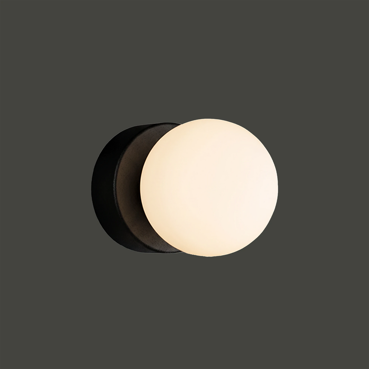 Nowodvorski Kinkiet BRAZOS 10W only LED 50/60Hz - Stal lakierowana - Czarny 8057 - lampa włączona