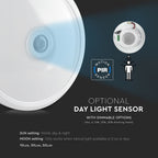 12W Plafon LED z czujnikiem PIR / Chip SAMSUNG / Barwa:3000K