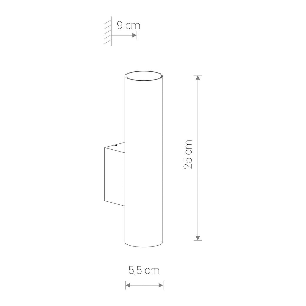 Nowodvorski Kinkiet EYE WALL 10W only LED 50/60Hz - Lity mosiądz - Miedziany 8074