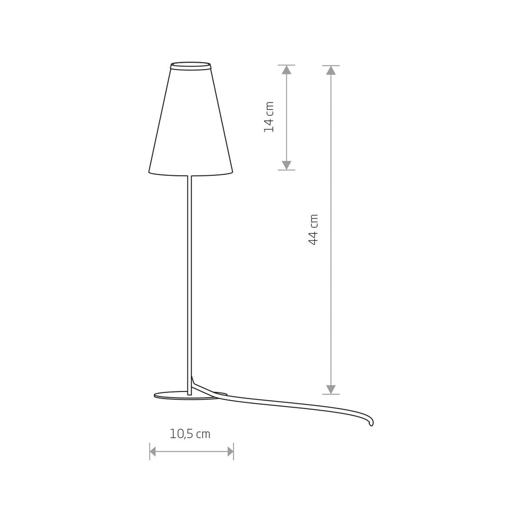 Nowodvorski Lampa stołowa TRIFLE 10W only LED 50/60Hz - Tkanina - Granatowo-złoty 8075