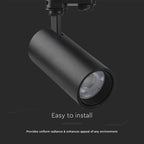 30W COB Lampa LED na szynoprzewód / Barwa: 3w1 / Obudowa: Czarna