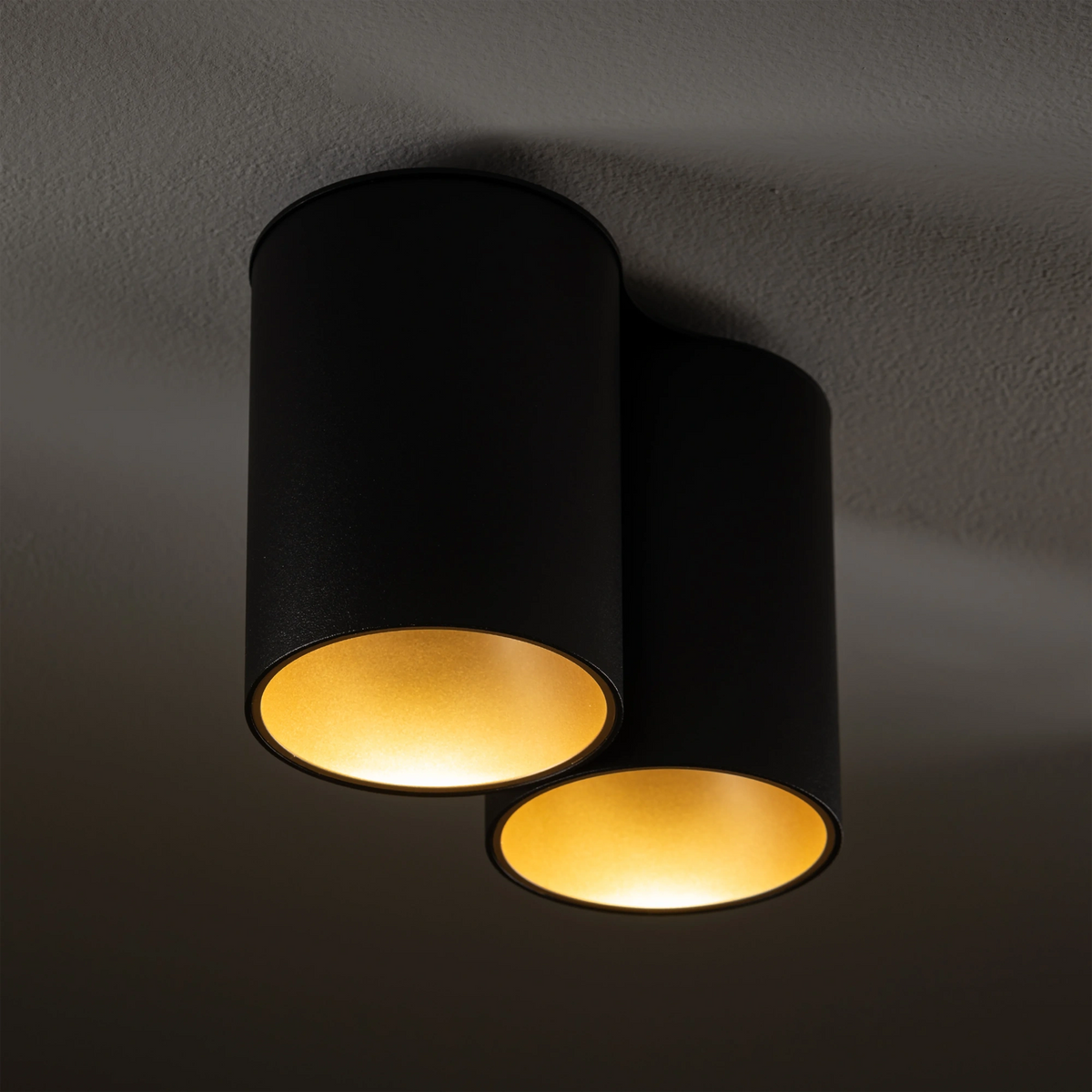 Nowodvorski Lampa downlights natynkowa EYE TONE 10W only LED 50/60Hz - Stal lakierowana - Czarny II 8087 - lampa włączona