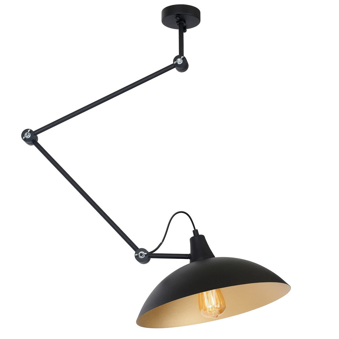 Aldex Plafon Melos Black Gold - Metal - Czarny 808PL_G1_Z