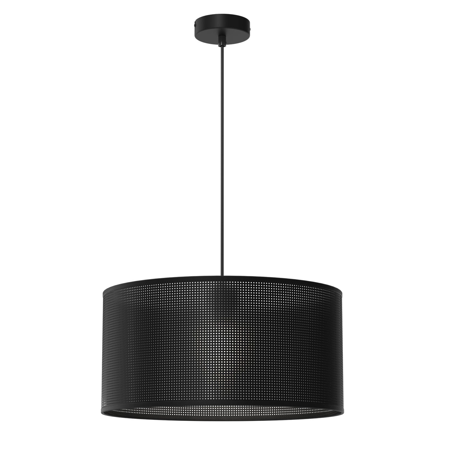 żyrandol Loft shade black, cylinder shade dia 400, h 200 black 1xE27