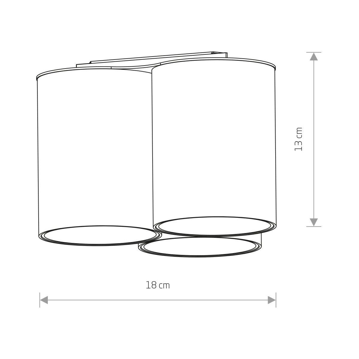 Nowodvorski Lampa downlights natynkowa EYE TONE 10W only LED 50/60Hz - Stal lakierowana - Czarny III 8091