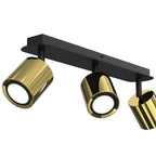 spot Demia black/brass 3xGU10