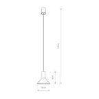 Nowodvorski Lampa wisząca HERMANOS A 10W only LED 50/60Hz - Stal lakierowana - Czarny II 8105
