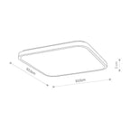Nowodvorski Plafon AGNES SQUARE LED 64W 50/60Hz - Stal lakierowana - Biały 8114