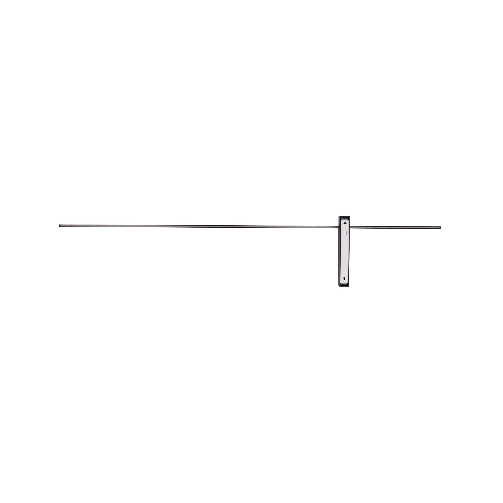 Nowodvorski Kinkiet z włącznikiem IMPULSE LED L 15W 50/60Hz - Aluminium lakierowane - Czarny 8117