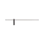 Nowodvorski Kinkiet z włącznikiem IMPULSE LED L 15W 50/60Hz - Aluminium lakierowane - Czarny 8117