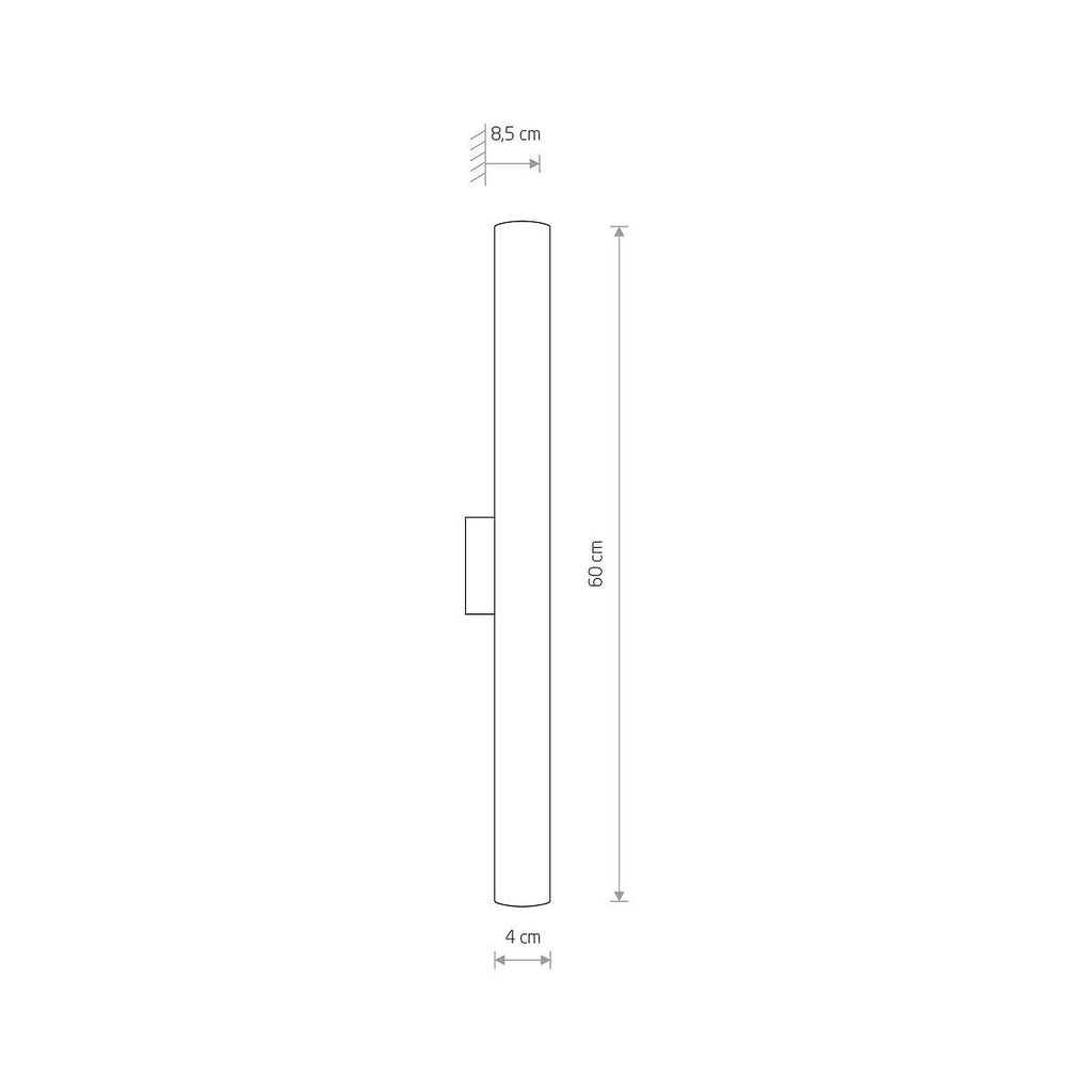 Nowodvorski Kinkiet ICE TUBE LED S 12W 50/60Hz - Tworzywo sztuczne PC - Biały 8118