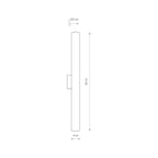 Nowodvorski Kinkiet ICE TUBE LED S 12W 50/60Hz - Tworzywo sztuczne PC - Biały 8118