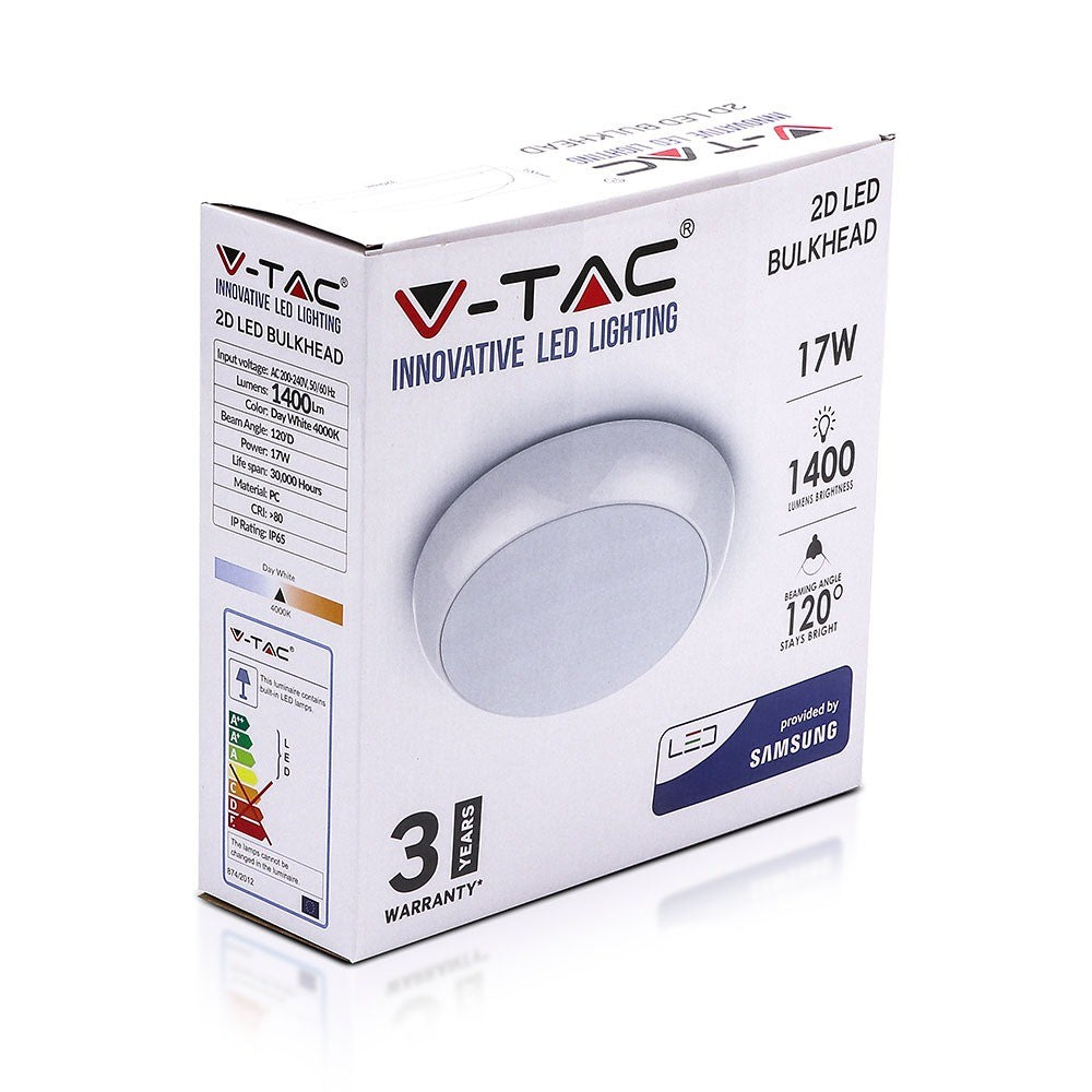 17W Plafon LED (Zasilanie awaryjne i czujnik) / Chip SAMSUNG / Barwa:4000K