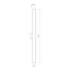 Nowodvorski Kinkiet ICE TUBE LED M 18W 50/60Hz - Tworzywo sztuczne PC - Biały 8120