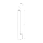 Nowodvorski Kinkiet ICE TUBE LED M 8W 50/60Hz - Tworzywo sztuczne PC - Biały 8122