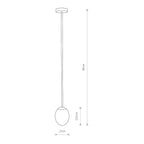 Nowodvorski Lampa wisząca ICE EGG A 10W only LED 50/60Hz - Stal lakierowana - Czarny 8124