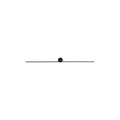 Nowodvorski Kinkiet PIN LED M 10W 50/60Hz - Aluminium lakierowane - Czarny 8128