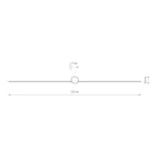 Nowodvorski Kinkiet PIN LED L 15W 50/60Hz - Aluminium lakierowane - Czarny 8130