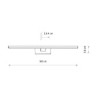 Nowodvorski Kinkiet PICASSO LED 12W 50/60Hz - Aluminium chromowane - Chrom 8131