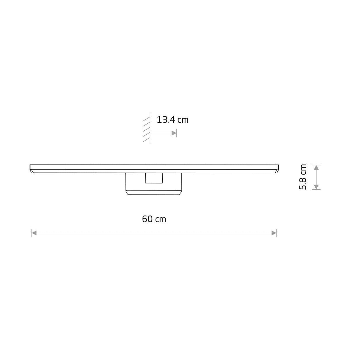 Nowodvorski Kinkiet PICASSO LED 12W 50/60Hz - Aluminium chromowane - Chrom 8131