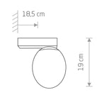 Nowodvorski Kinkiet ICE EGG C 10W only LED 50/60Hz - Aluminium lakierowane - Czarny 8132