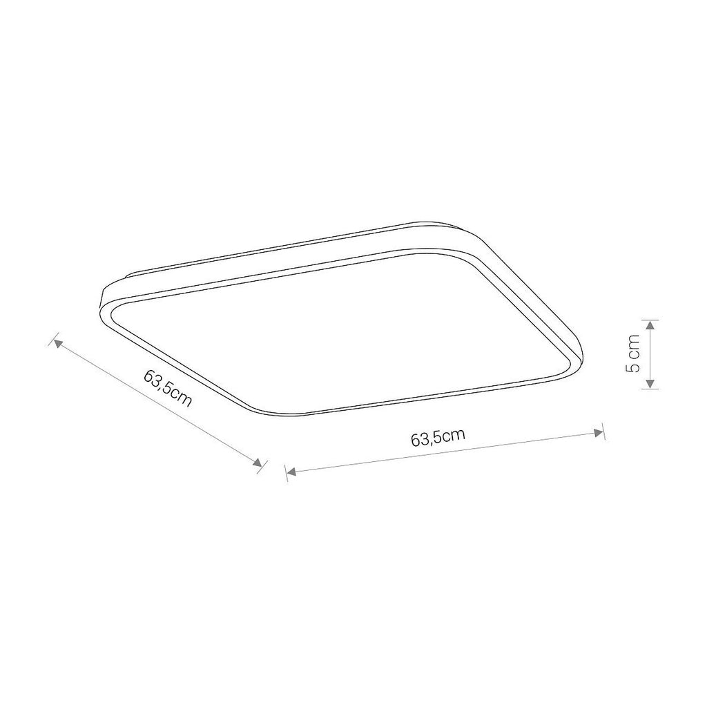 Nowodvorski Plafon AGNES SQUARE LED 64W 50/60Hz - Stal lakierowana - Biały II 8133