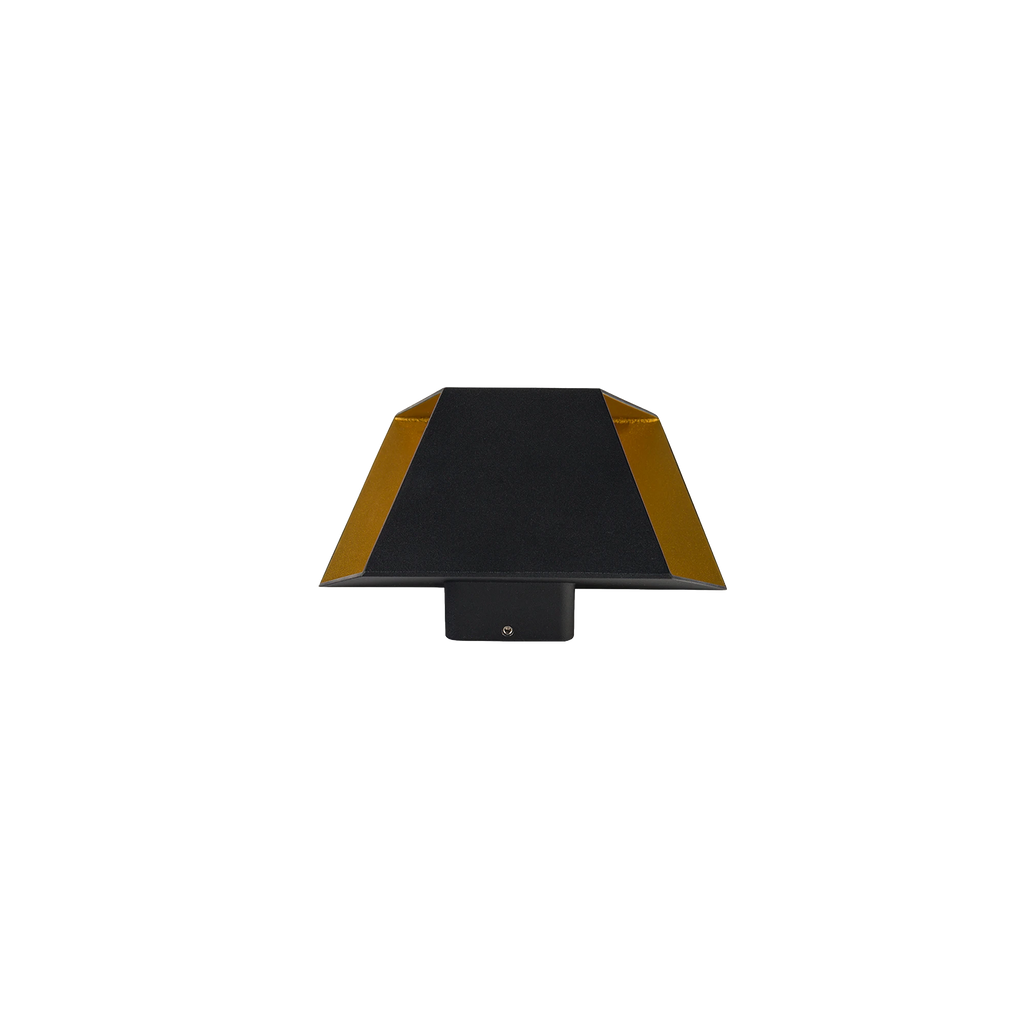 Nowodvorski Lampa ścienna natynkowa TRIANGLES LED 2x5W 50/60Hz IP54 - Aluminium lakierowane - Czarno-złoty 8141