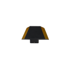 Nowodvorski Lampa ścienna natynkowa TRIANGLES LED 2x5W 50/60Hz IP54 - Aluminium lakierowane - Czarno-złoty 8141