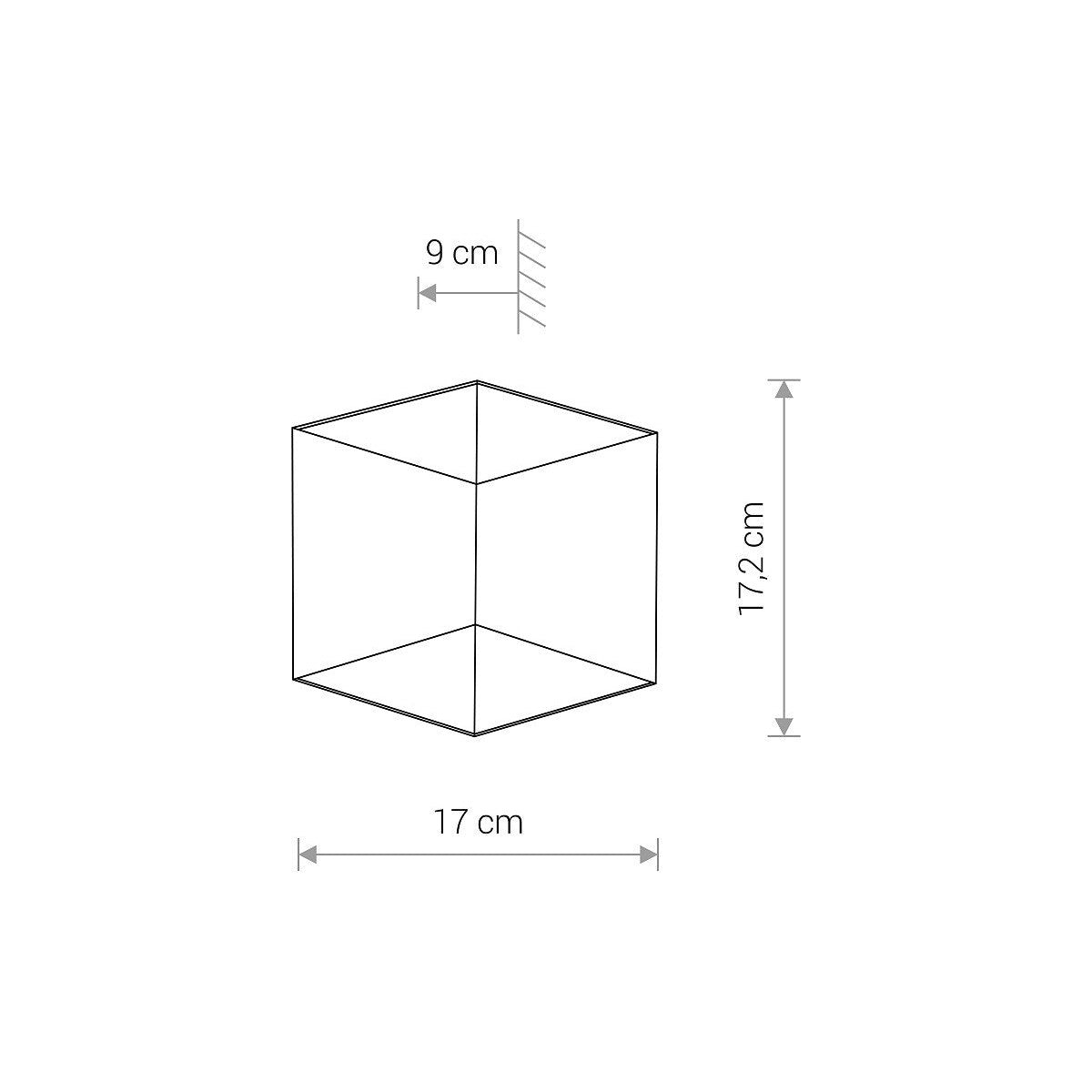 Nowodvorski Lampa ścienna natynkowa TRIANGLES LED 2x5W 50/60Hz IP54 - Aluminium lakierowane - Czarny 8142
