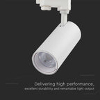 30W COB Lampa LED na szynoprzewód / Barwa: 3w1 / Obudowa: Biała