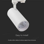 30W COB Lampa LED na szynoprzewód / Barwa: 3w1 / Obudowa: Biała