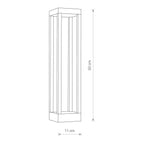 Nowodvorski Lampa stojąca STRUCTURE LED 13W 50/60Hz IP54 - Aluminium lakierowane - Czarny 8145