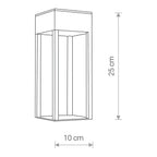 Nowodvorski Lampa ścienna natynkowa STRUCTURE LED 13W 50/60Hz IP54 - Aluminium lakierowane - Czarny 8146